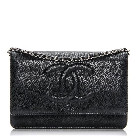 chanel woc caviar|CHANEL Caviar Timeless CC Wallet on Chain WOC Black.